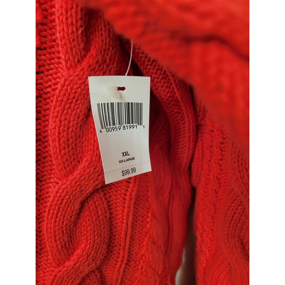 Walt Disney World Spirit Jersey Cable Knit Pullover Sweater Size XXL Rare 2X NWT - Picture 8 of 9